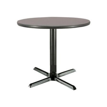 KFI KFI 30" Round Restaurant Table, Graphite Nebula T30RD-B2015-GPN